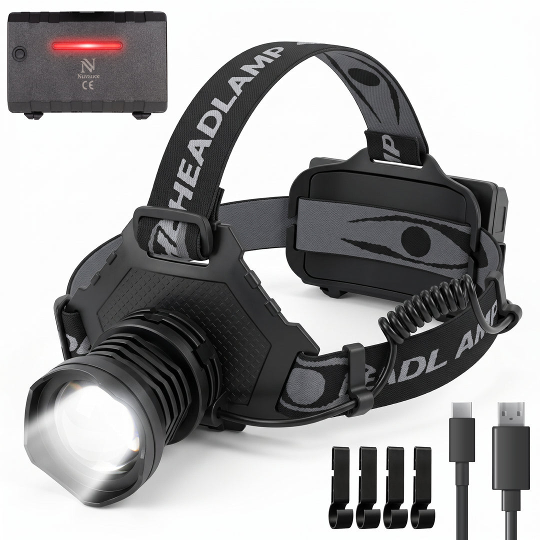Hoofdlamp LED Oplaadbaar - 1300 Lumen