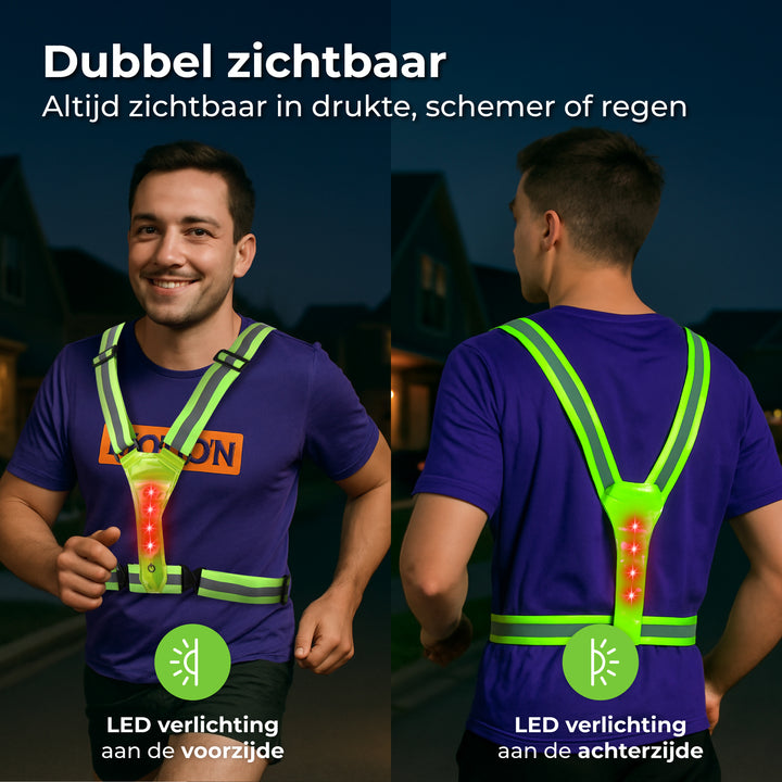 Hardloopvest met Verlichting