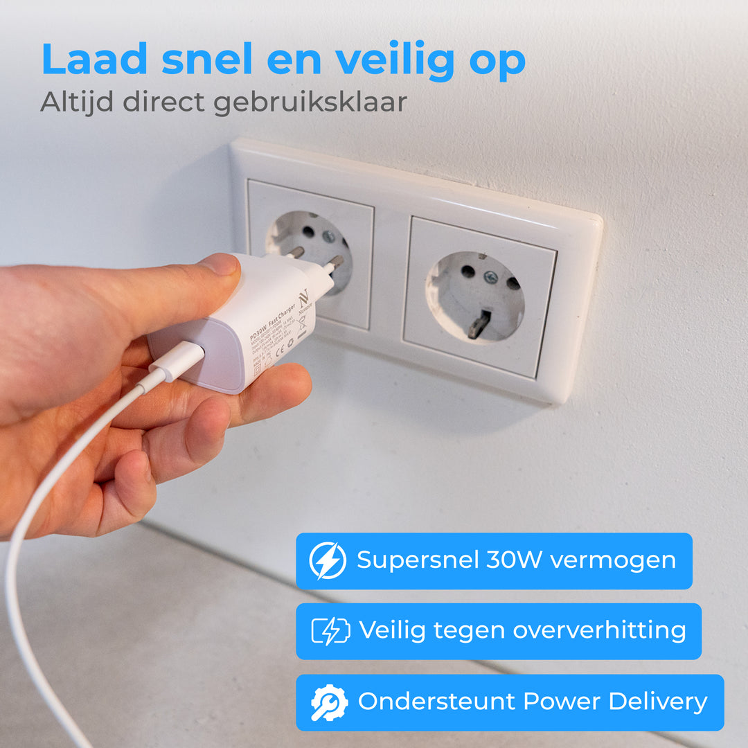 USB C Adapter met 2 Meter USB C Kabel