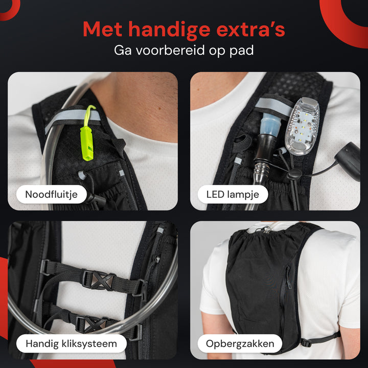 Hardloopvest - 2L Waterzak