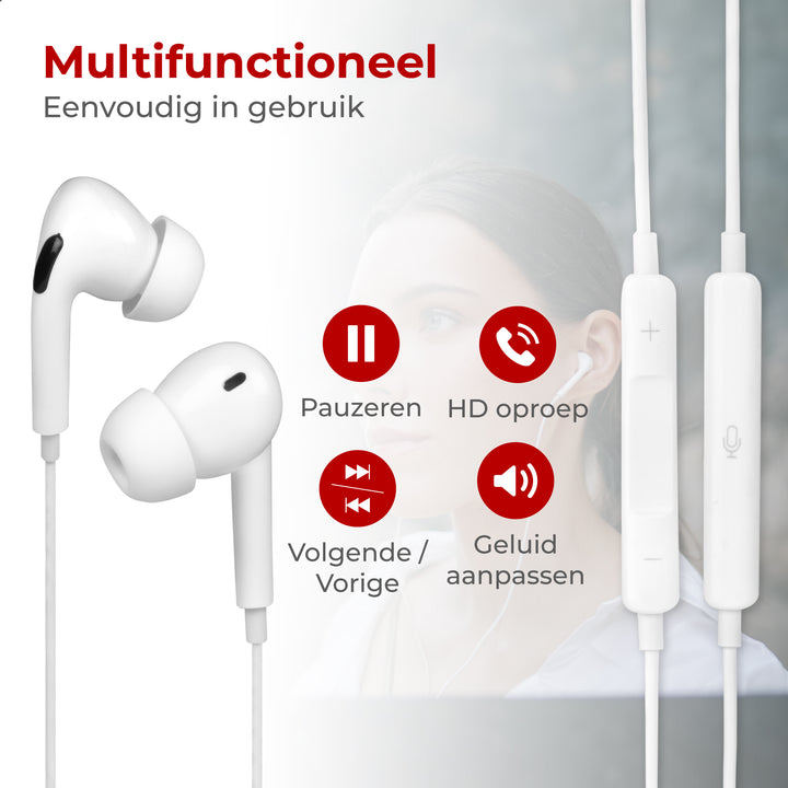Oortjes met Draad - USB-C Aansluiting