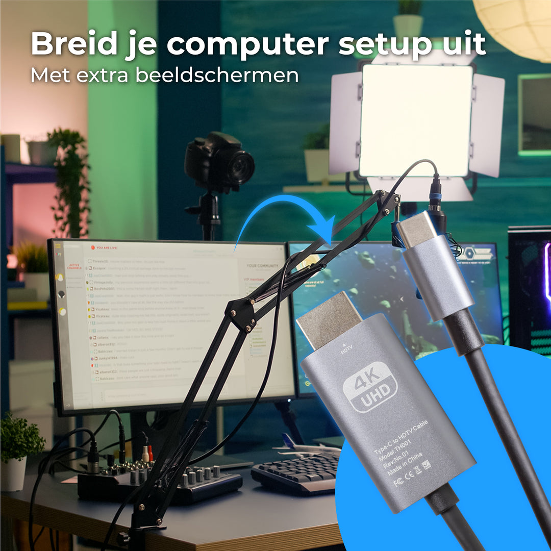 USB C naar HDMI Kabel