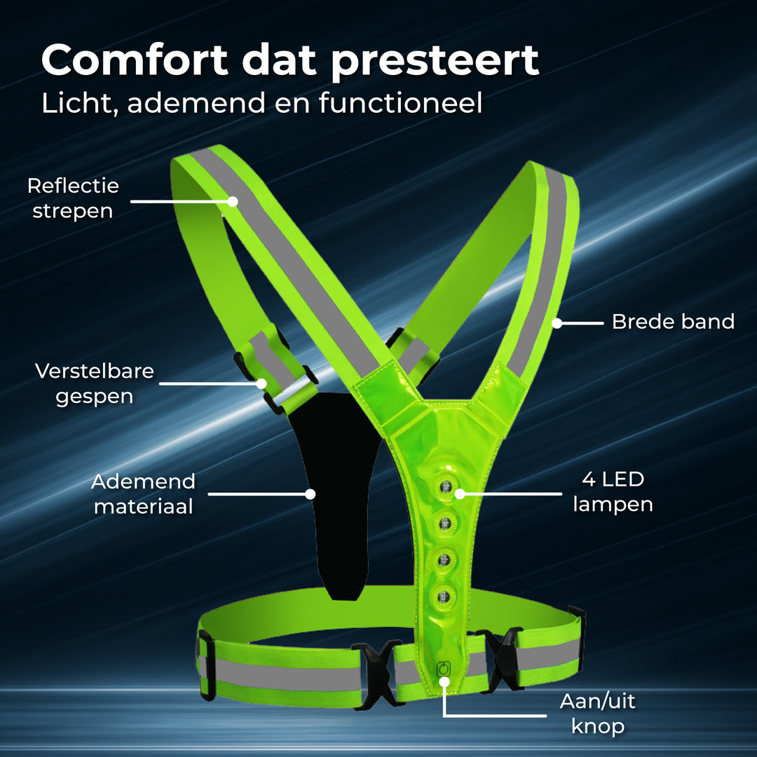 Hardloopvest met Verlichting