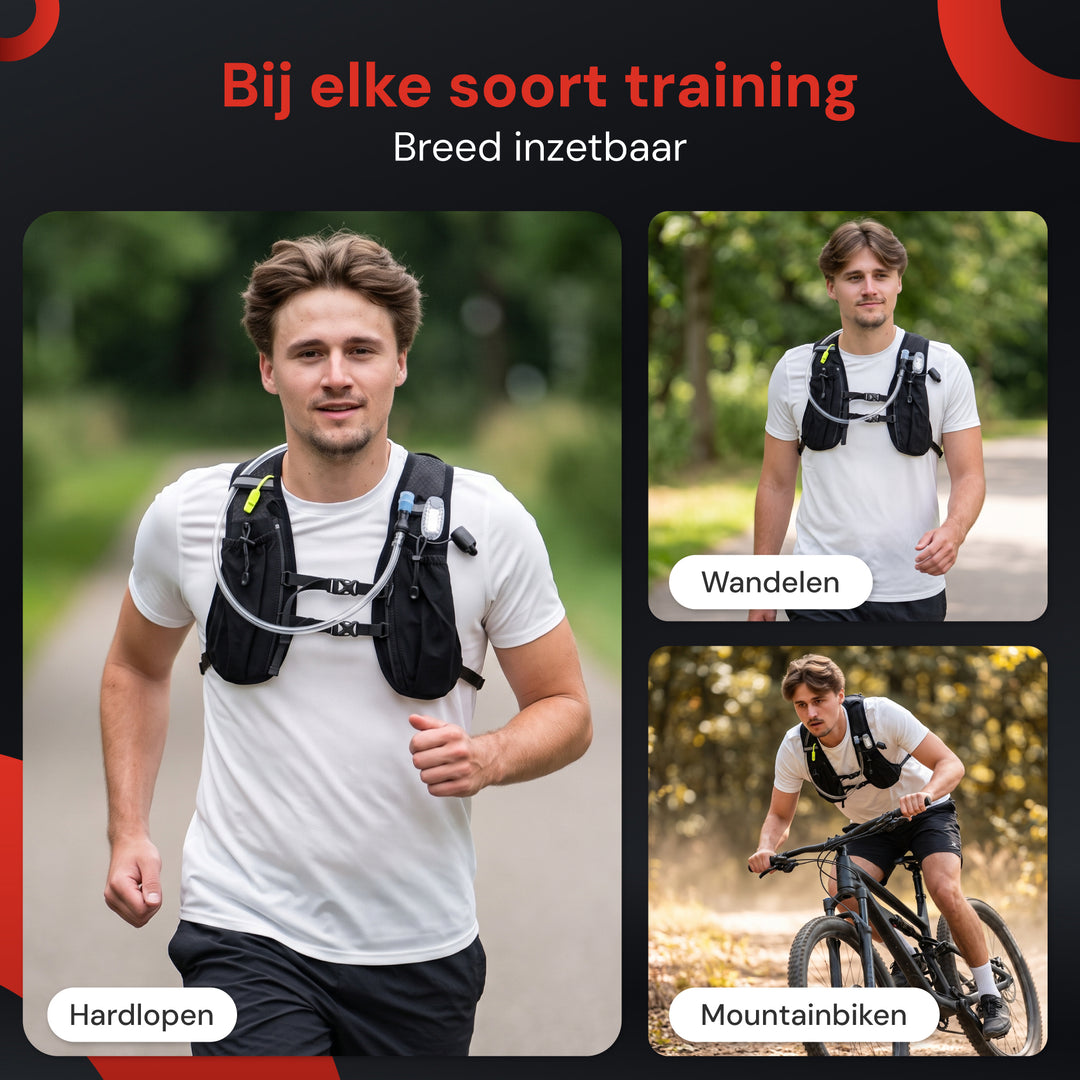 Hardloopvest - 2L Waterzak