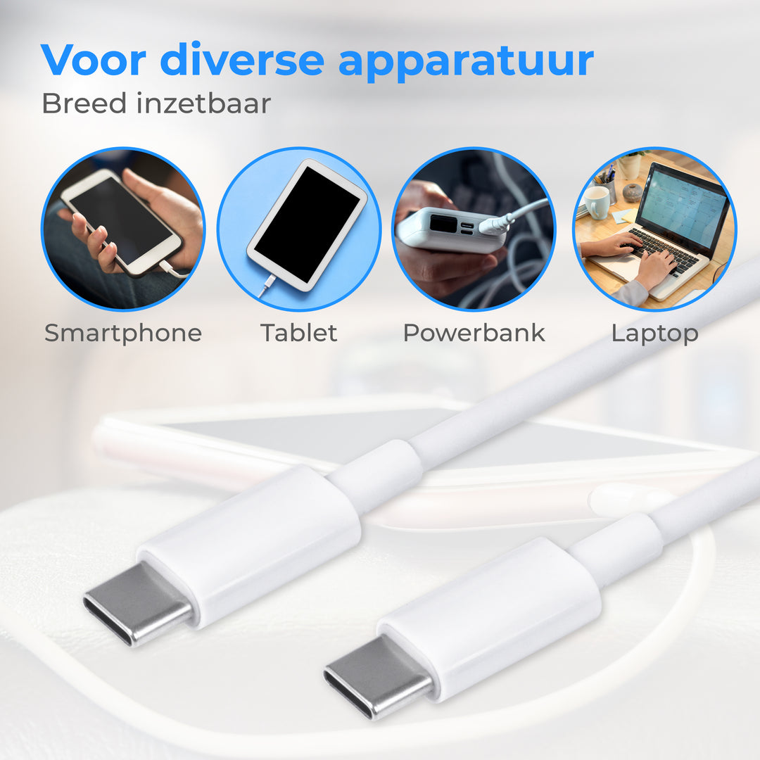 Usb C Kabel 1 Meter Wit