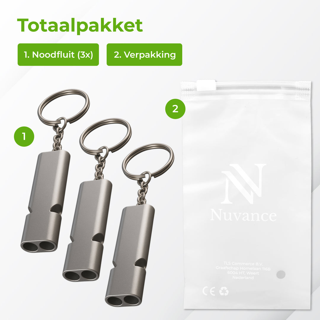Noodfluit 3 stuks