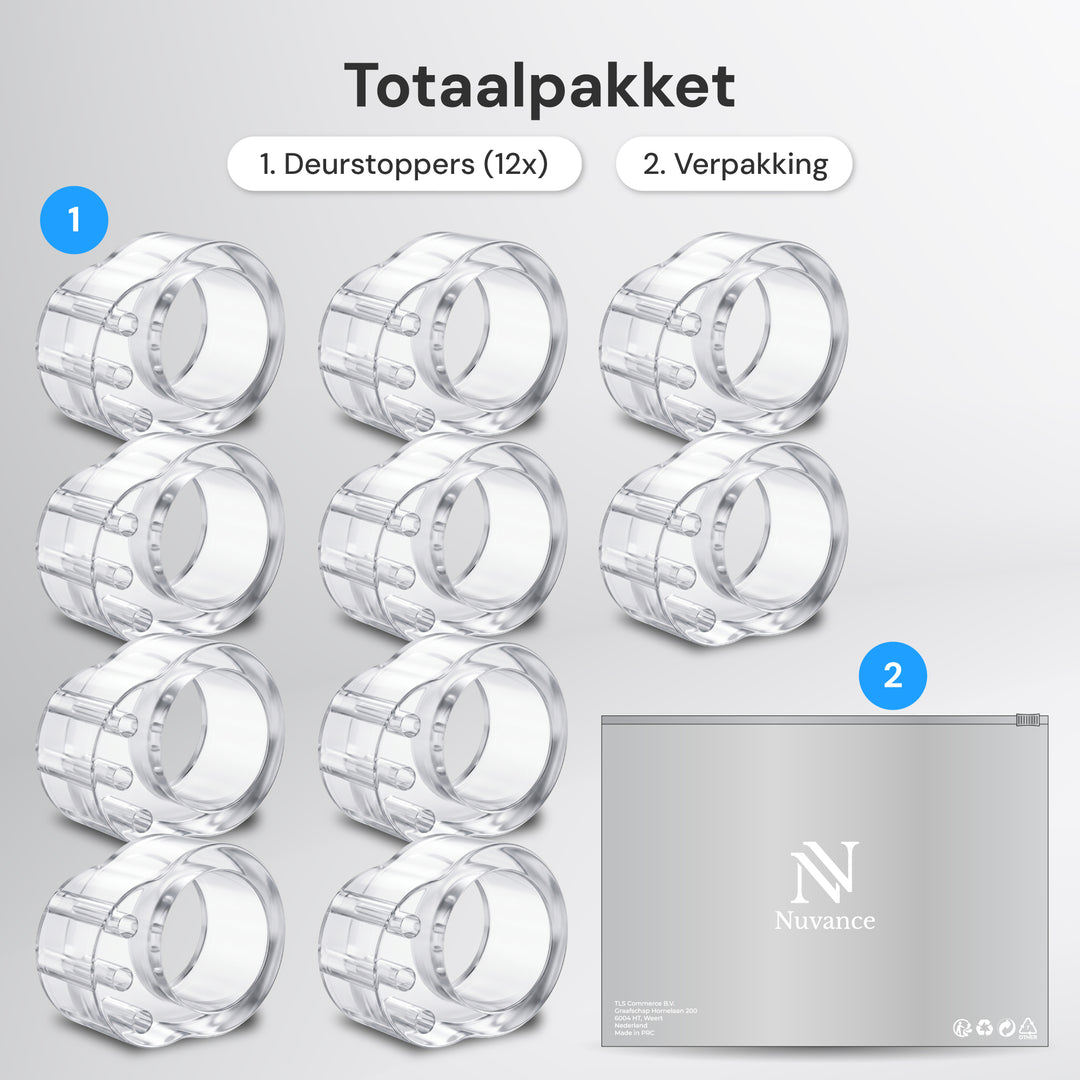 Deurstopper transparant