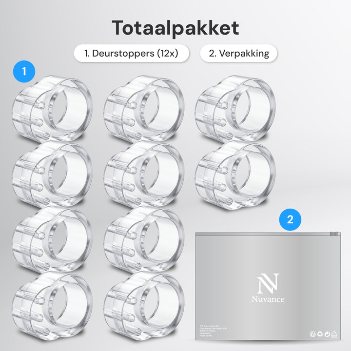 Deurstopper transparant