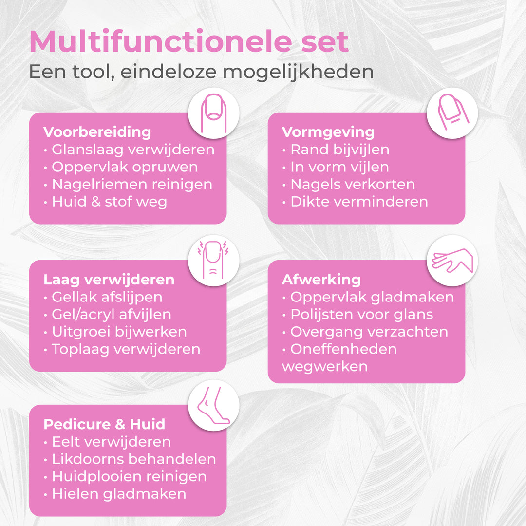 Electrische Nagelvijl Set
