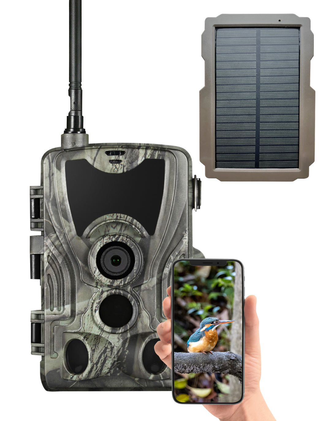 2G Wildcamera met Solarpaneel 