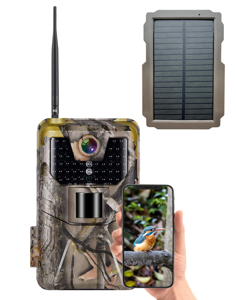 4G Wildcamera met Solarpaneel 