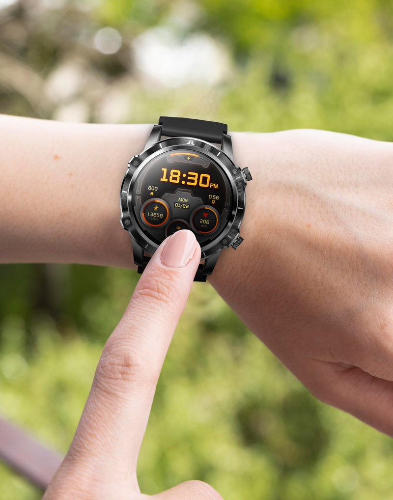 smartwatch in gebruik om een pols