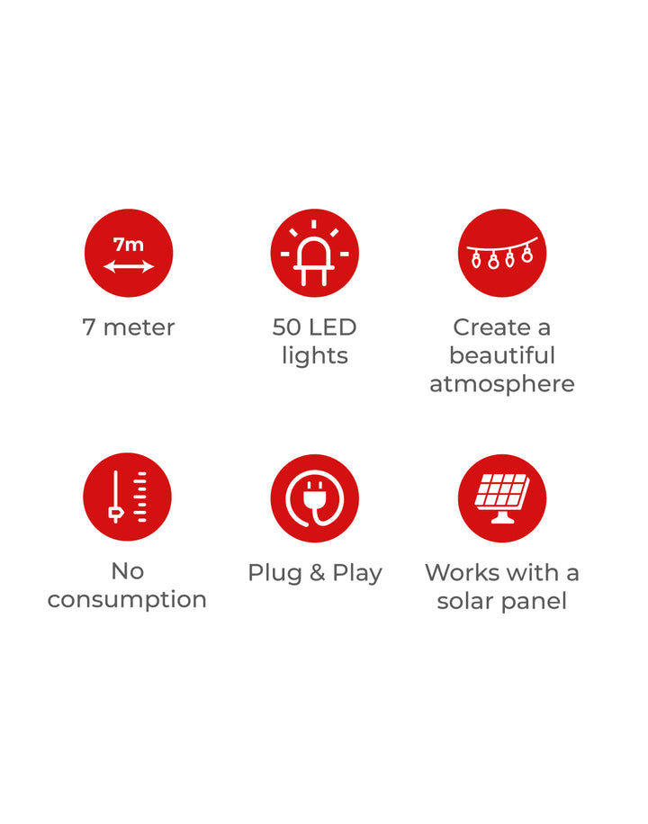 Solar Tuinverlichting - 7 meter